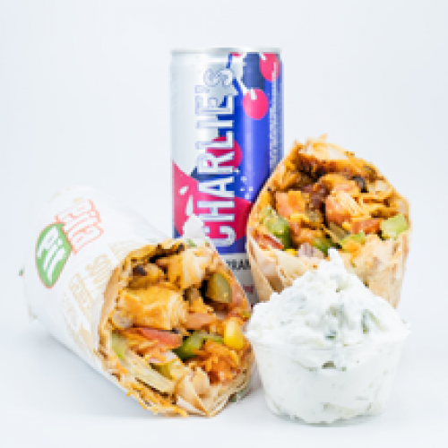 Menu pita à composer boisson