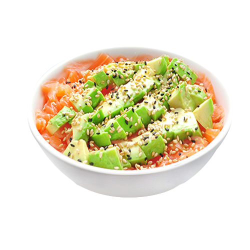 Chirashi tartare saumon avocat