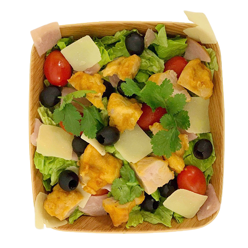 Salade poulet pané