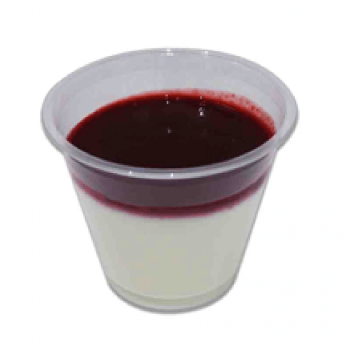 Panna cotta coulis de framboise
