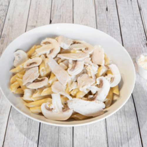 Pâtes pollo à la crema