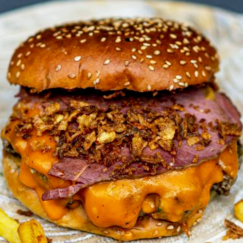 Smoked cheeseburger