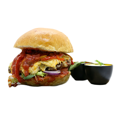 Burger volcano