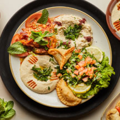 Assiette de 7 hors d'oeuvres végétariens