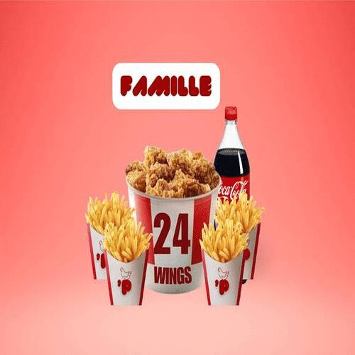 Bucket Famille 24 Wing's