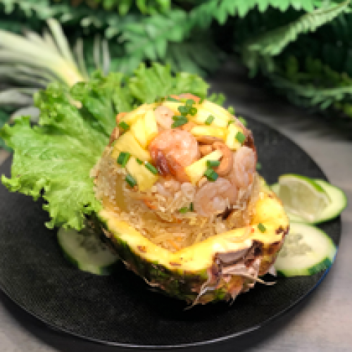 Riz sauté ananas