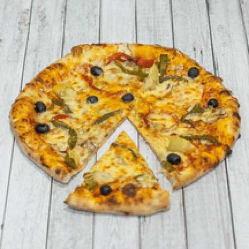 Mega vegetarian pizza