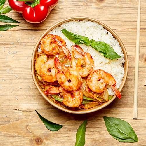 Thai shrimp basil