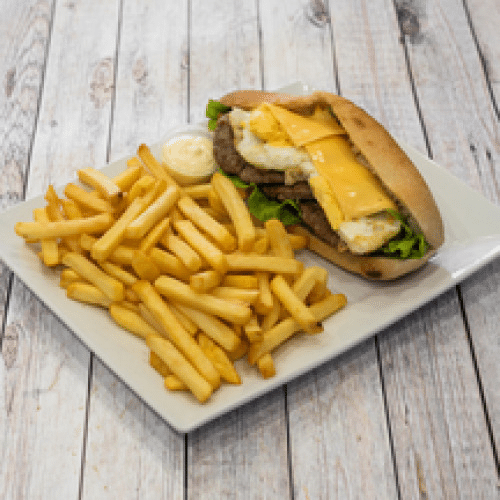 Menu sandwich steak régal + frites