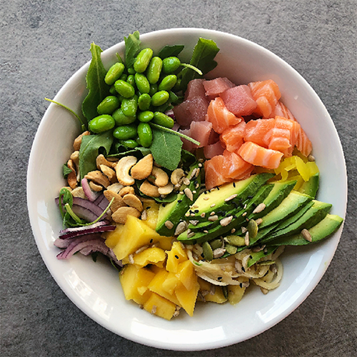 Poké saumon thon