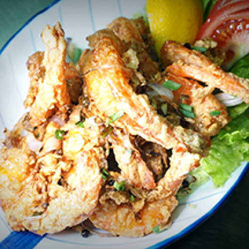 Crevettes au sel et au poivre