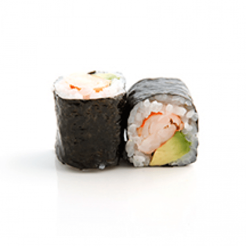 Maki crevette avocat x6