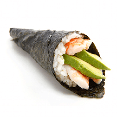 Temaki crevette avocat