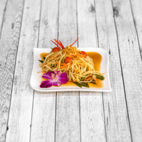 Salade de papaye verte som tom
