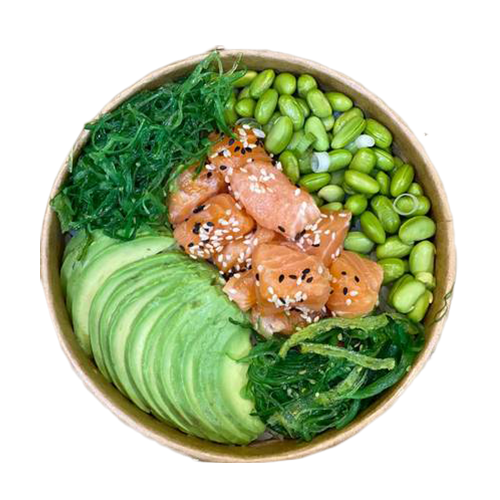 Poké saumon légumes
