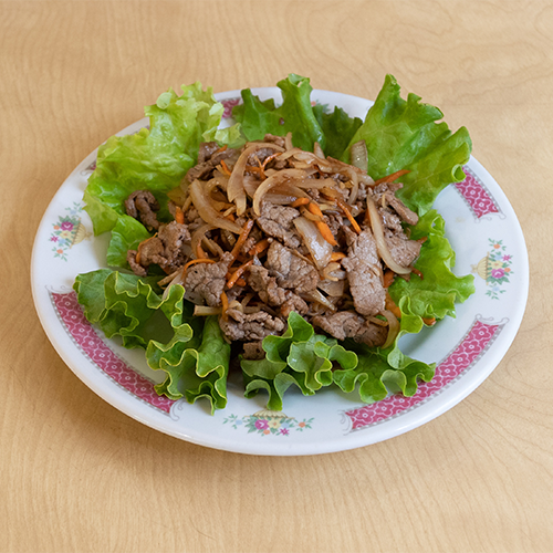 Boeuf sauté au gingembre