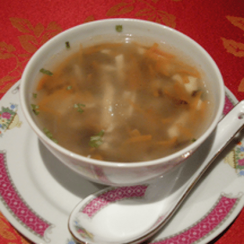 Potage de poulet aux vermicelles chinois