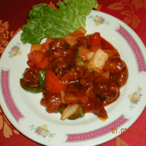 Porc sauté à la sauce aigre douce