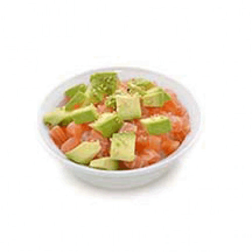 Salade choux saumon avocat