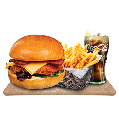 Crazy bacon burger menu