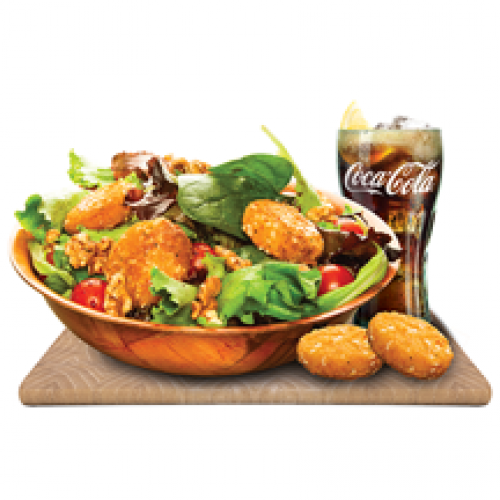 Cheese and honey salad menu