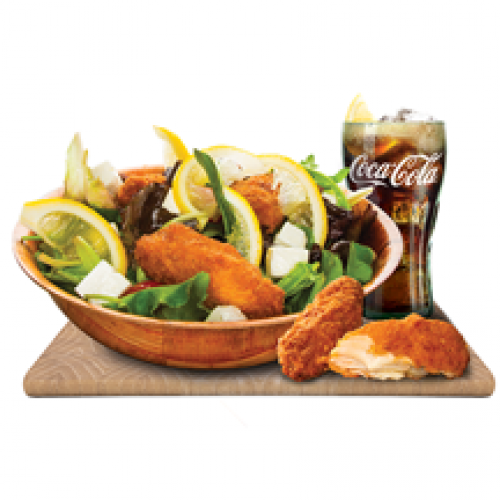 Chick'n feta salad menu