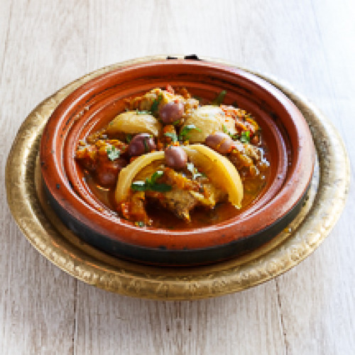 Poulet, olives et citron