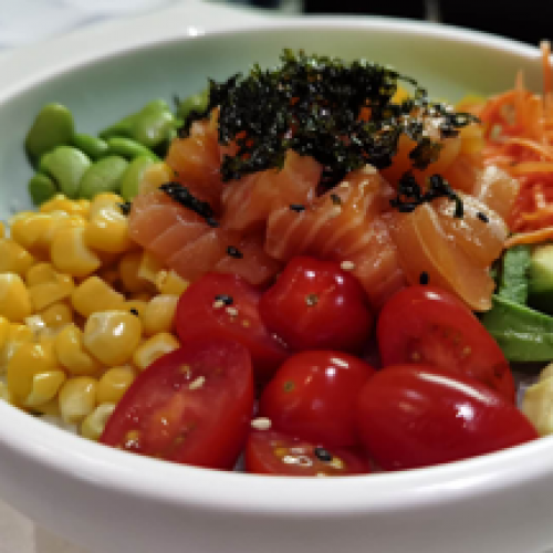 Poke saumon
