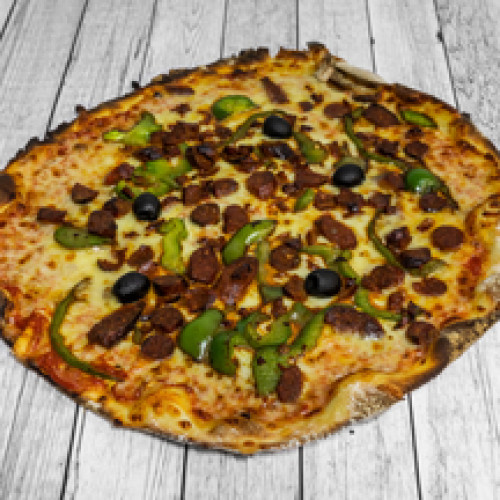Pizza orientale grande