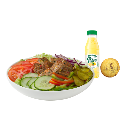 Veggie Patty Salad Meal
