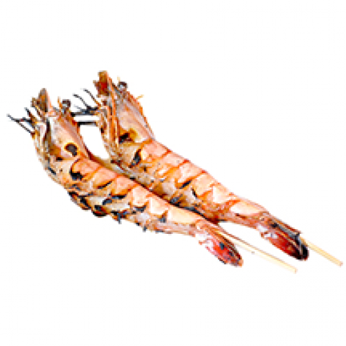 Brochettes gambas x2