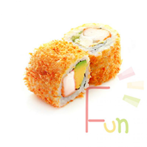 Tobiko roll surimi avocat x6