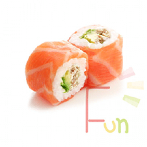 Saumon roll thon cuit avocat x6