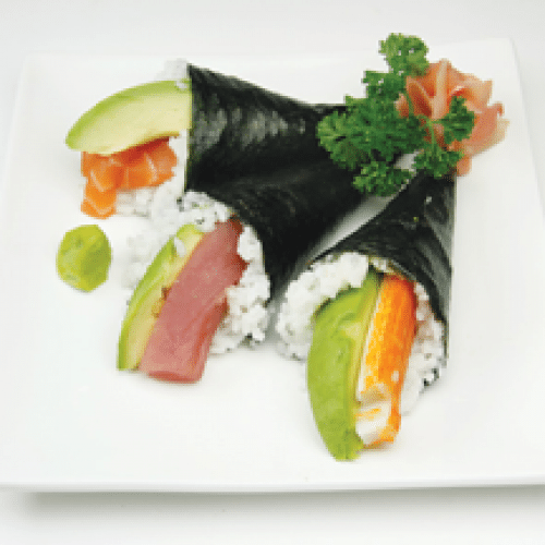 Temaki saumon avocat x1