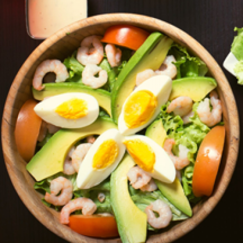 Shrimps cocktail salad