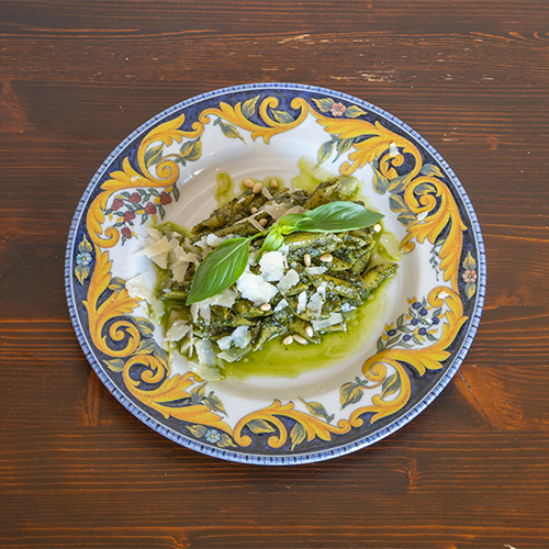 Pâte à la sauce pesto
