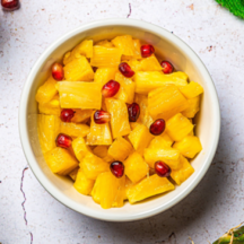 Juicy pineapple slices