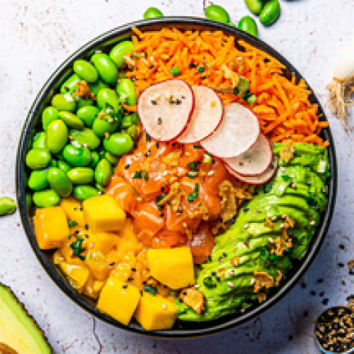 Large sensei poke signature bowl