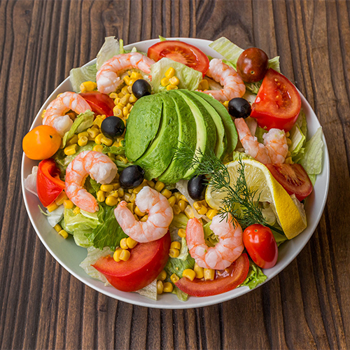 Salade avocat crevettes