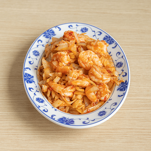 Crevettes sautées à l'ail (épicée)