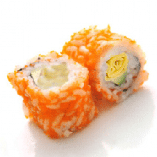 Maki tobiko roll concombre omelette x8
