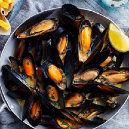 A la Pêche aux Moules Rennes Français, Fruits de mer, Frites