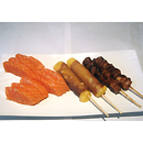 Plateau sashimi brochettes