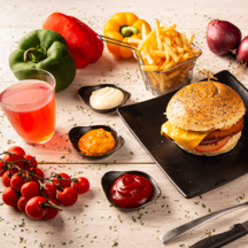 Chicken burger menu
