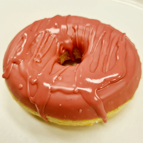 Strawberry chocolate dip luxury donut