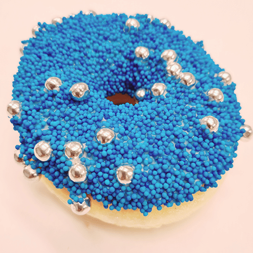 Blue luxury donut