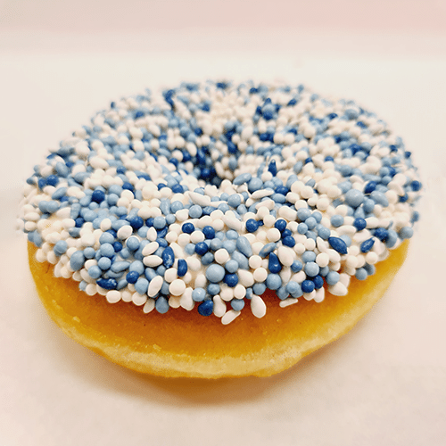 Geboortemuisjes blue donut, 1 piece