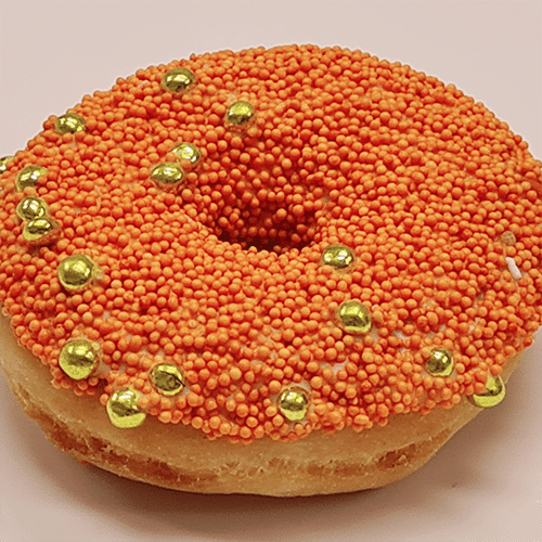 Orange luxury donut