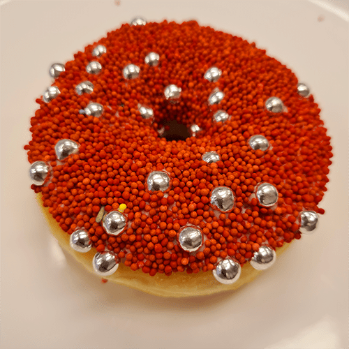 Red luxury donut