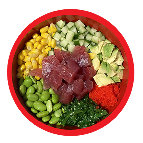 Poke bowl with tuna